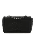 Chanel Caviar Medium Timeless CC Flap Black