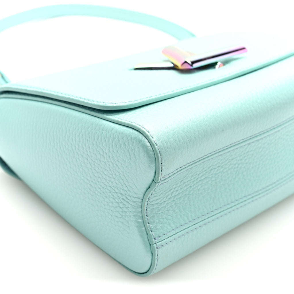 Louis Vuitton Iridescent Grained Calfskin Summer Splash Twist MM Blue