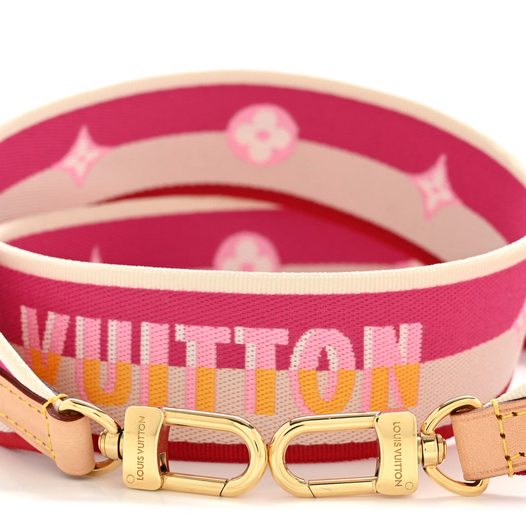 Louis Vuitton Jacquard Speedy Bandouliere 20 Shoulder Strap Fuchsia