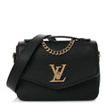 Louis Vuitton Grained Calfskin Lockme Oxford Black
