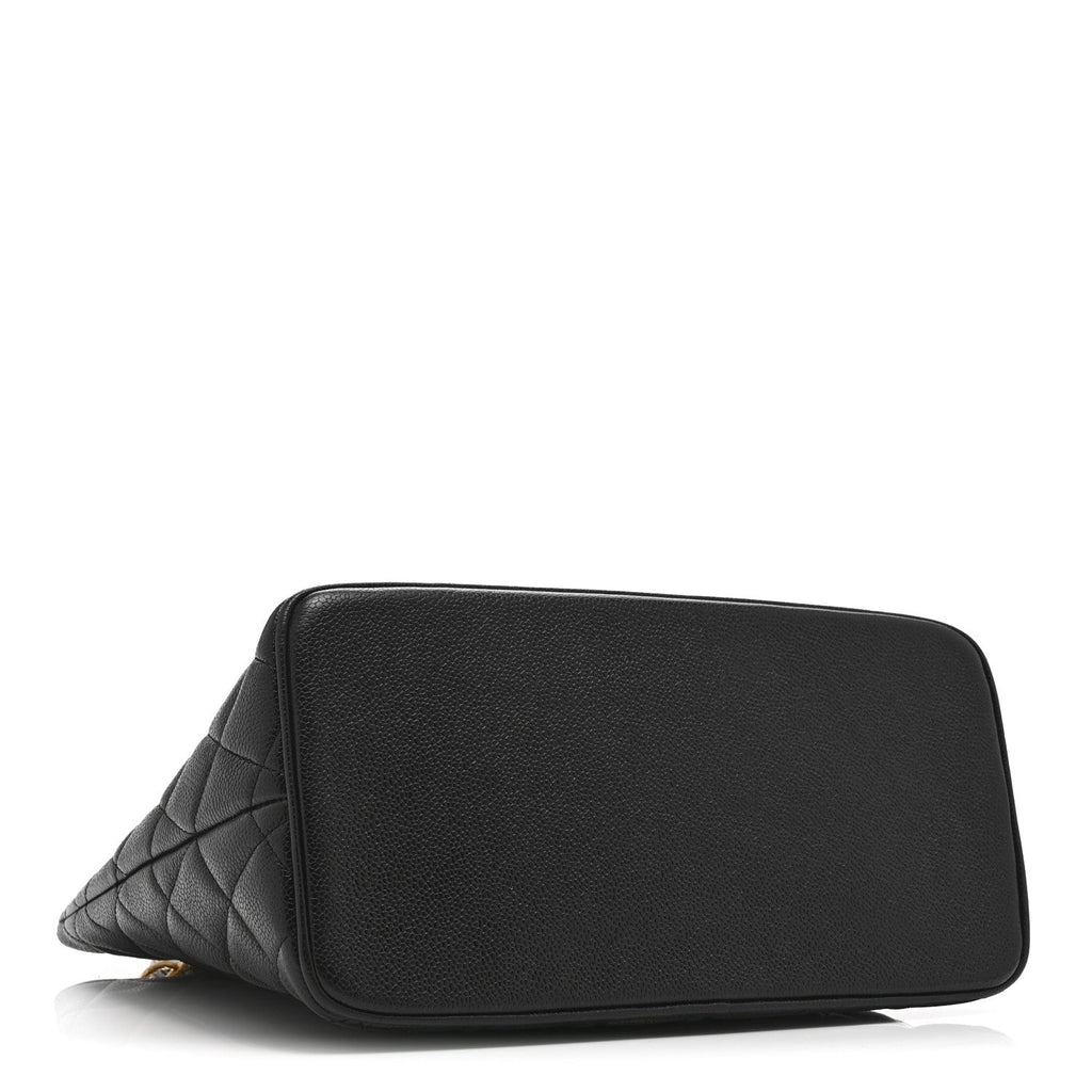 Chanel Caviar Quilted Medallion Tote Black