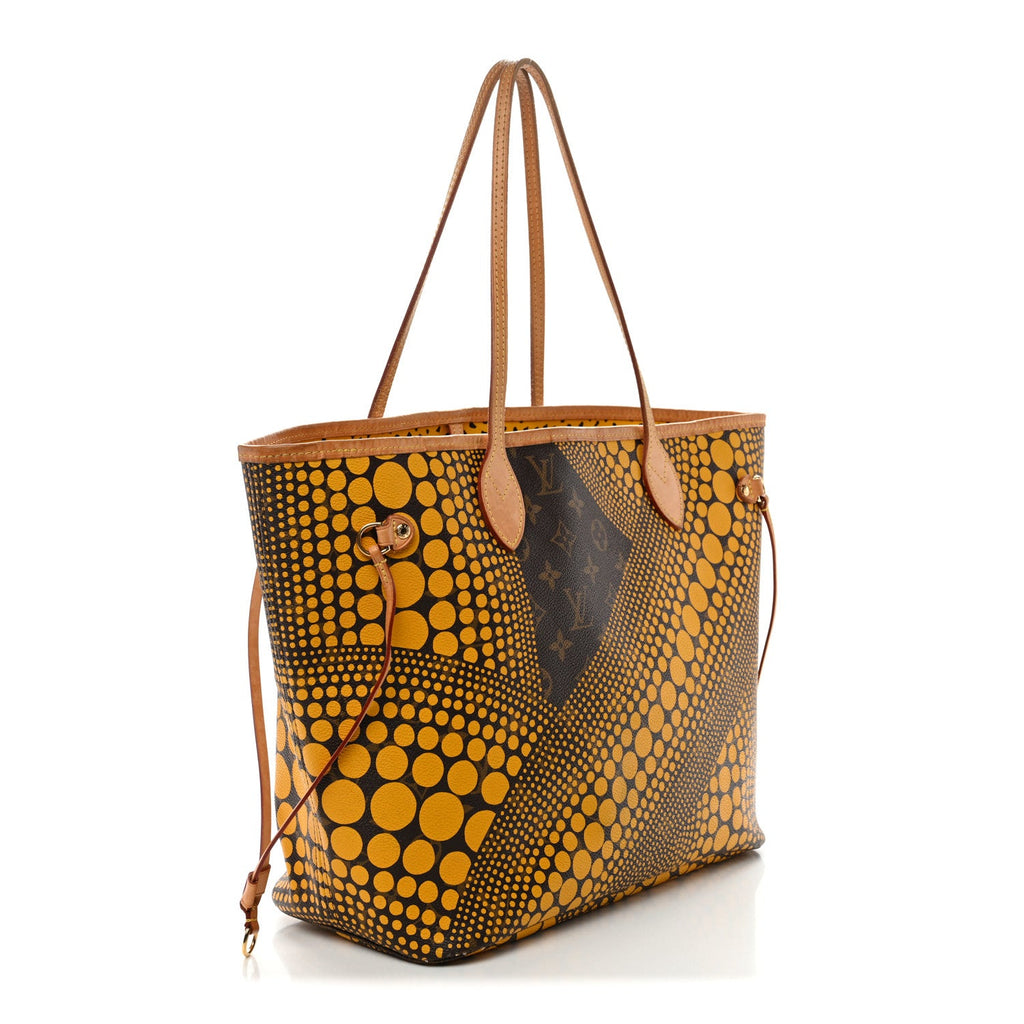 Louis Vuitton Monogram Kusama Waves Neverfull MM Yellow