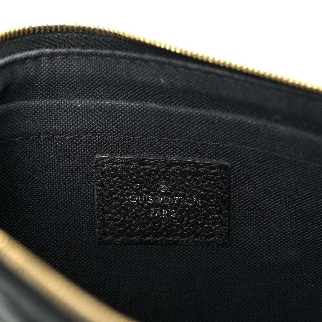 Louis Vuitton Monogram Pallas Clutch Black