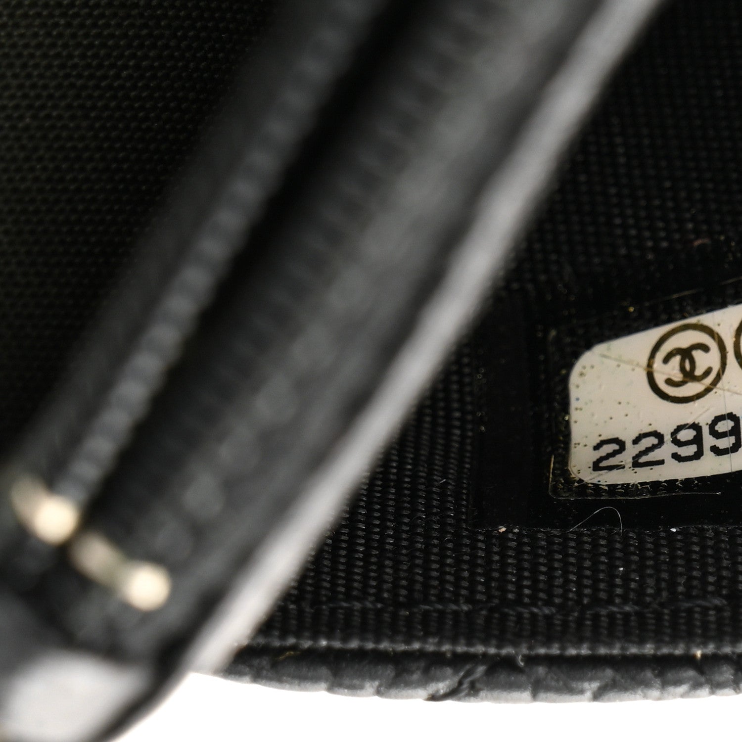 Chanel Caviar Quilted Boy Wallet On Chain WOC Black