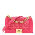 Chanel Lambskin Tweed Medium Boy Flap Fuchsia