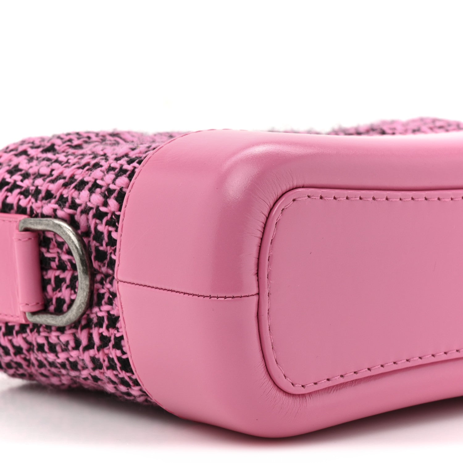 Chanel Tweed Calfskin Small Gabrielle Hobo Pink