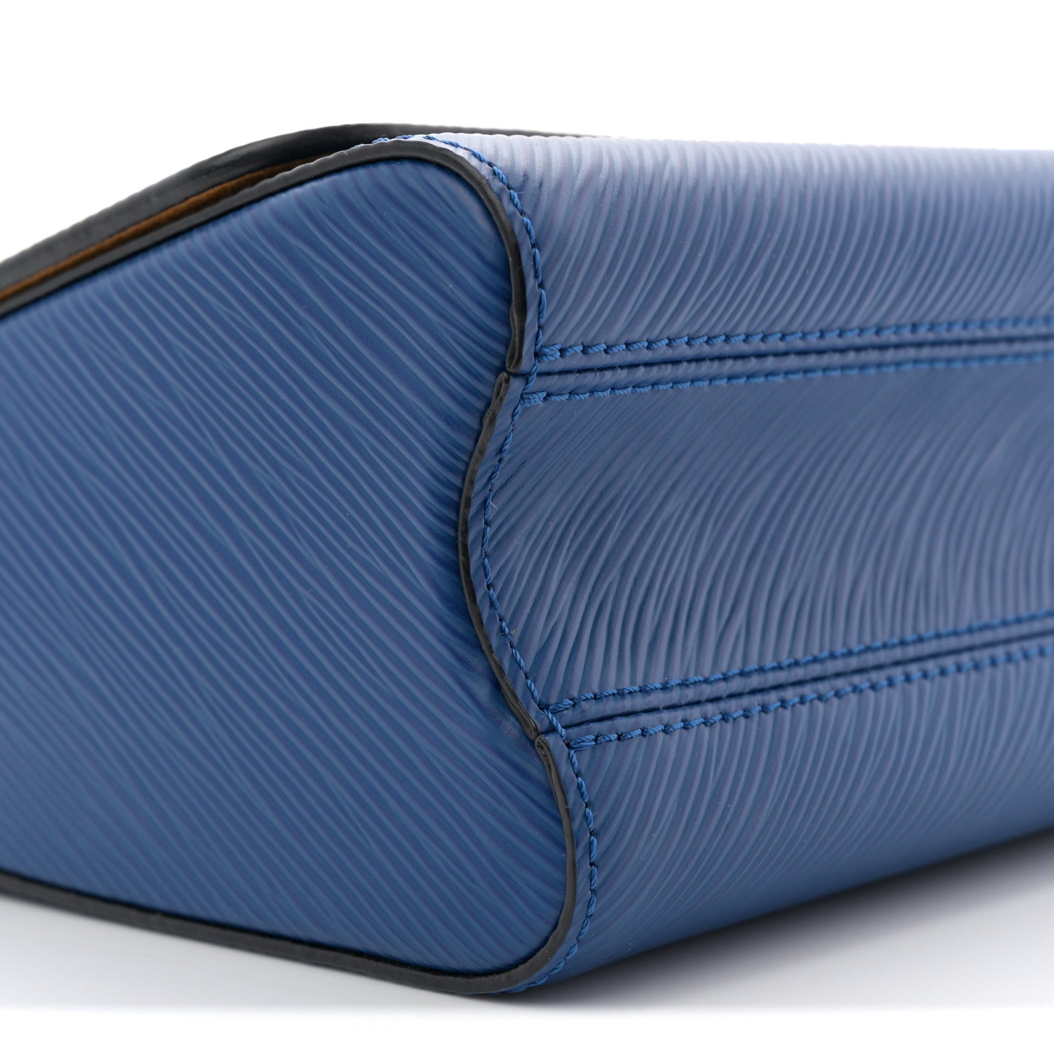 Louis Vuitton Epi Twist Braided Strap Shoulder Bag MM Bleu Roi