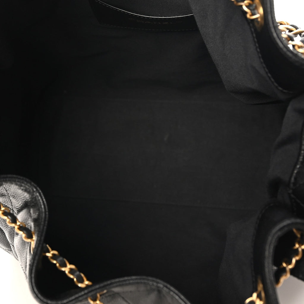 Chanel Caviar Quilted Medium Chanel 25 Handbag Black