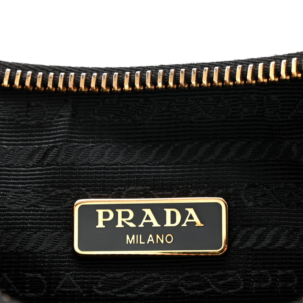 Prada Saffiano Lux Re-Edition 2005 Shoulder Bag Black