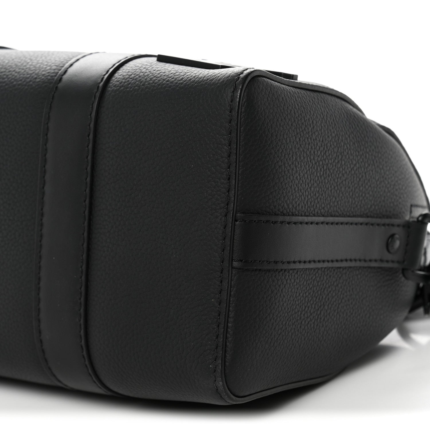 Louis Vuitton Grained Calfskin Aerogram City Keepall Black