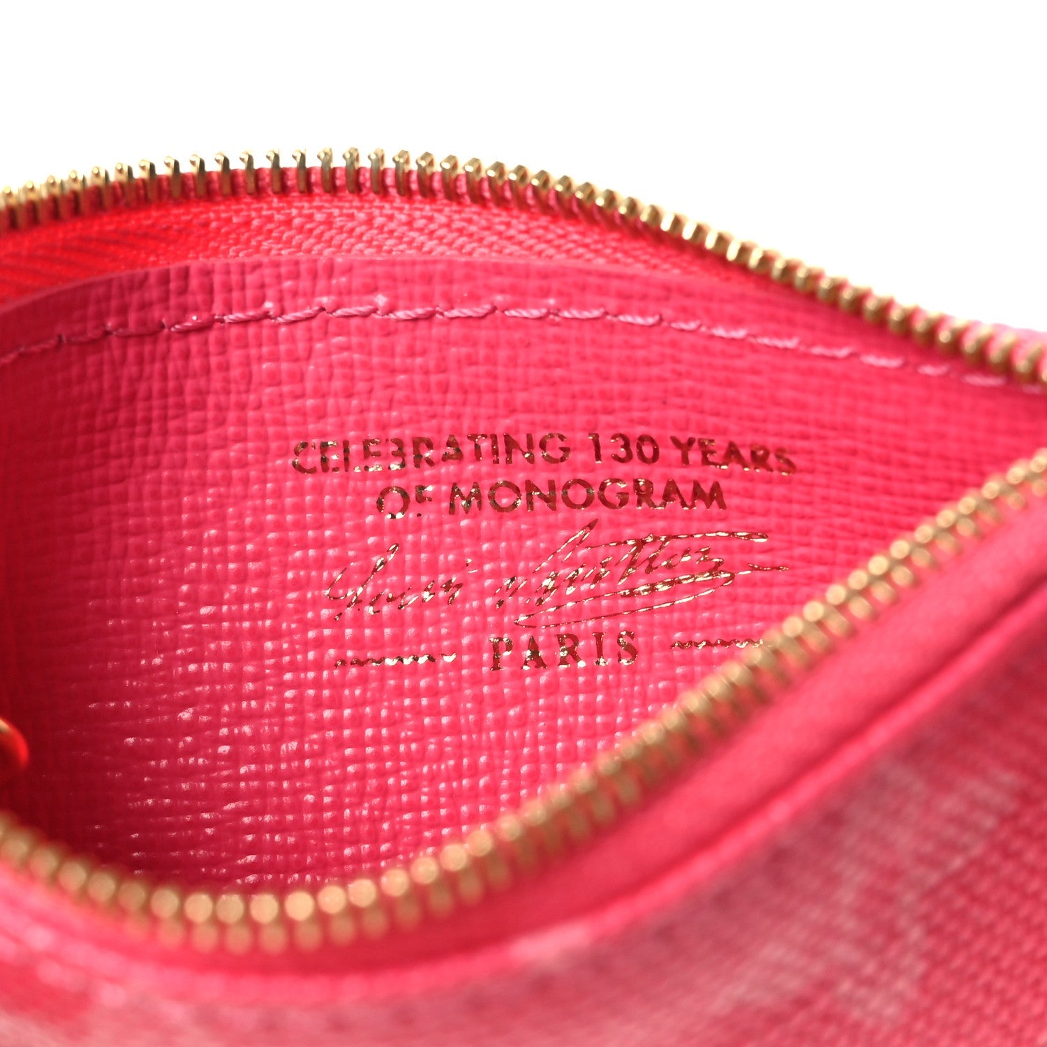 Louis Vuitton Monogram Origine Key Pouch Rose Ruban