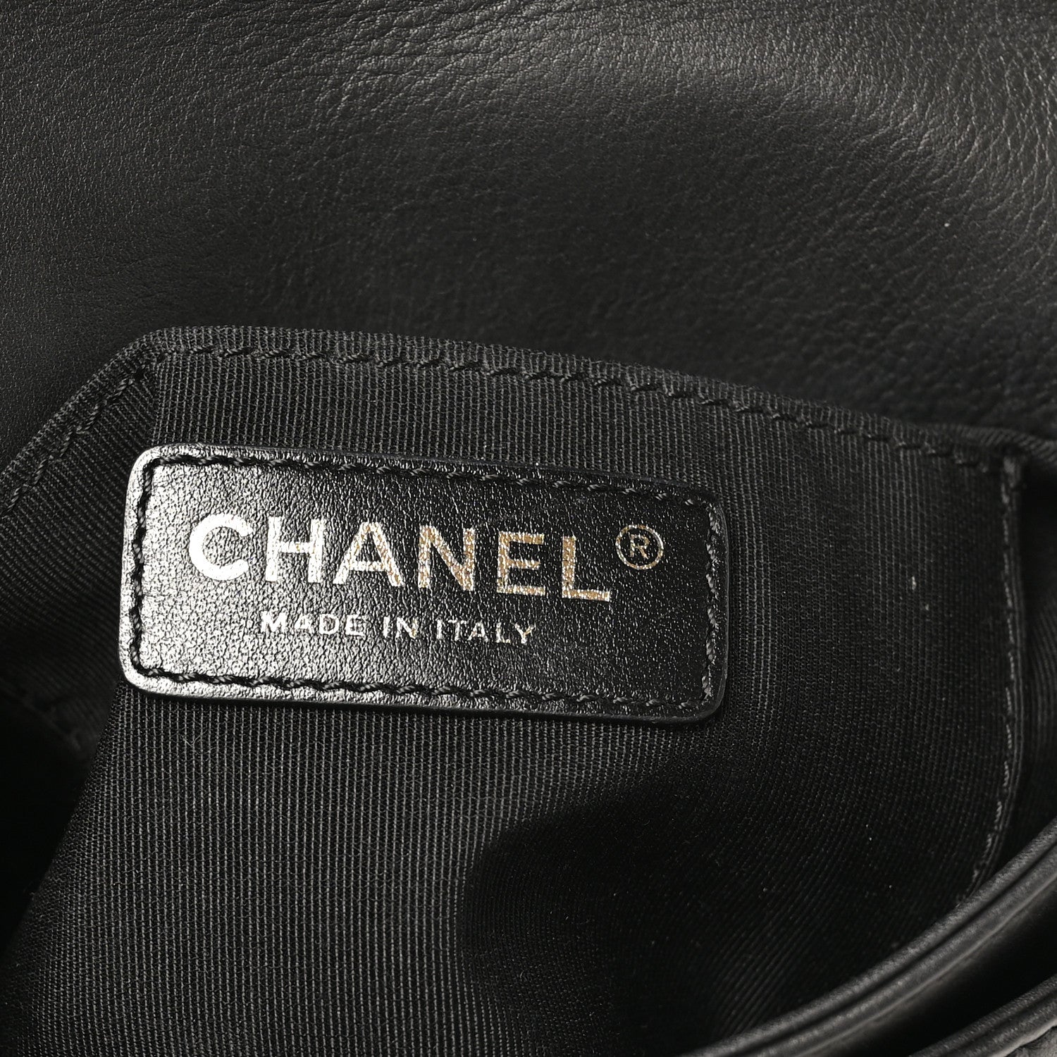 Chanel Calfskin Quilted Top Handle Flap Black