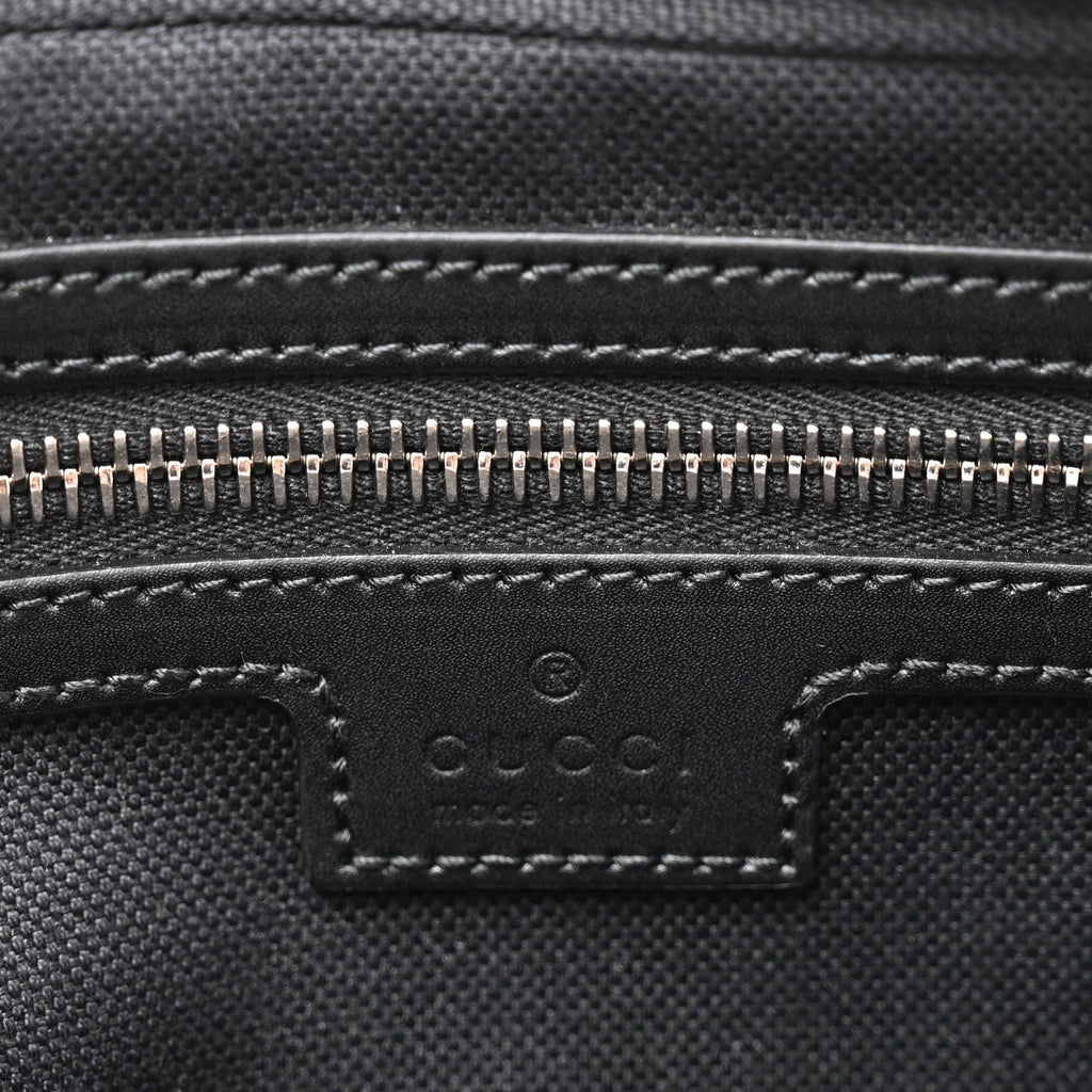 Gucci Soft GG Supreme Monogram Web Belt Bag Black Grey