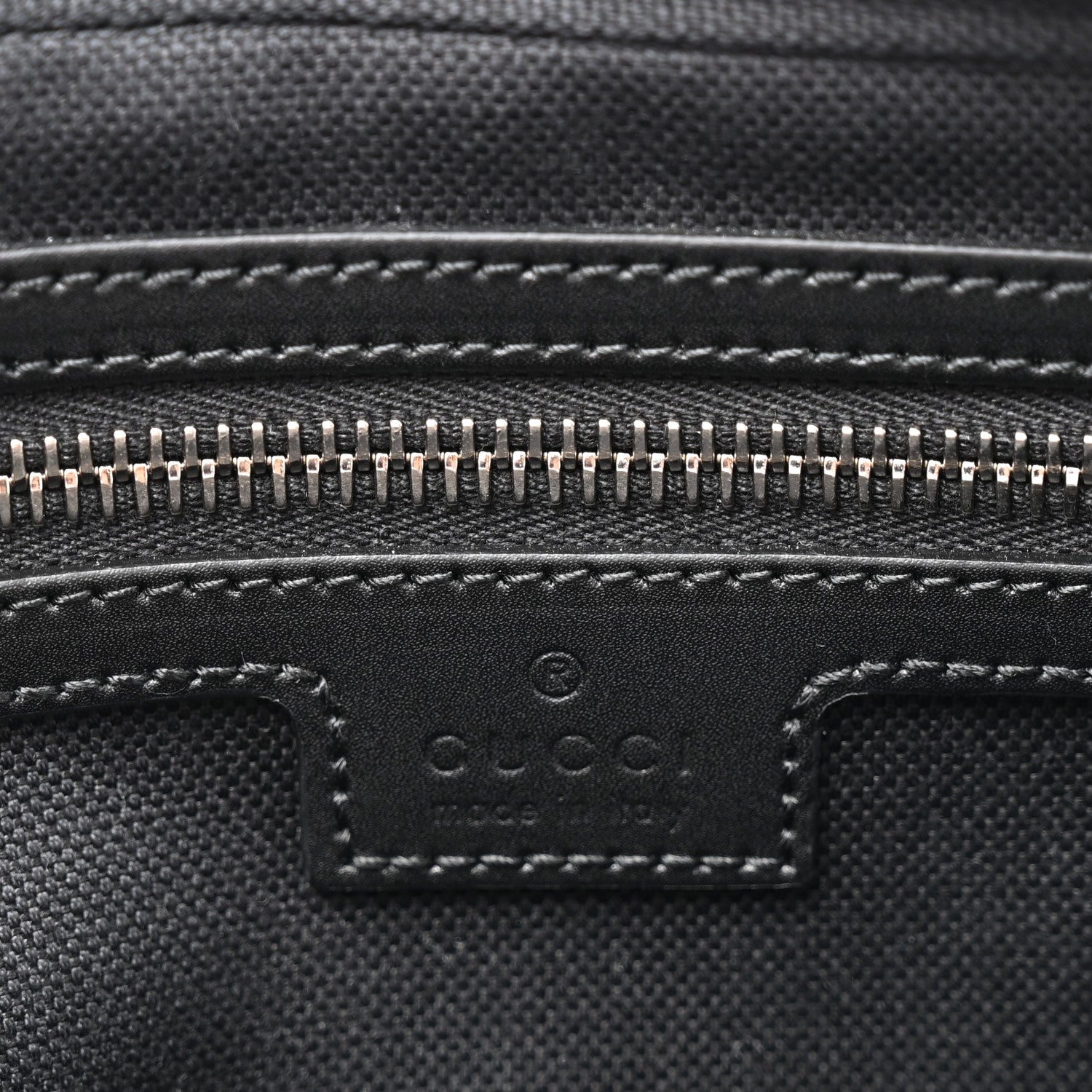 Gucci Soft GG Supreme Monogram Web Belt Bag Black Grey