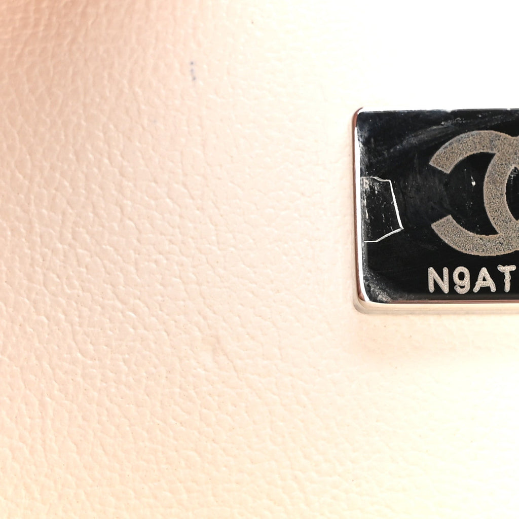 Chanel Caviar Quilted Medium Boy Flap White