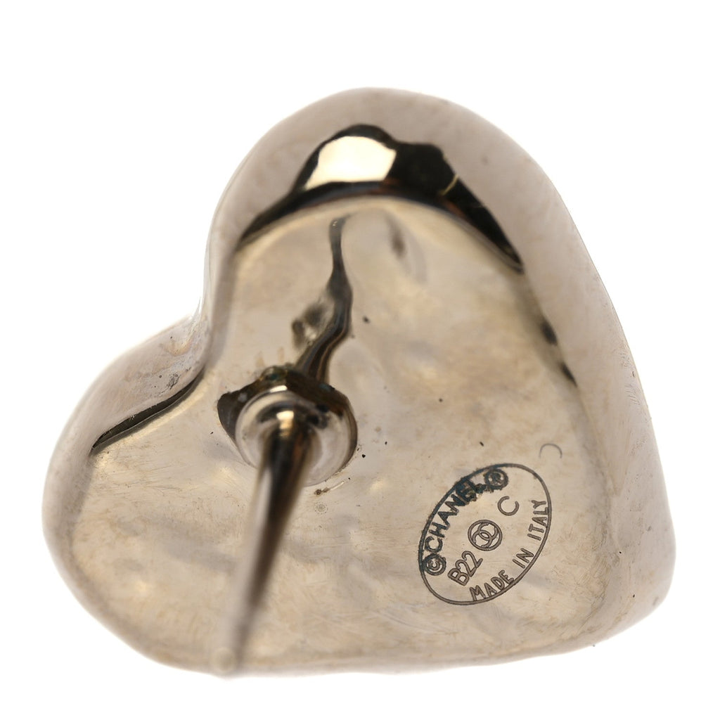 CC Heart Earrings Gold