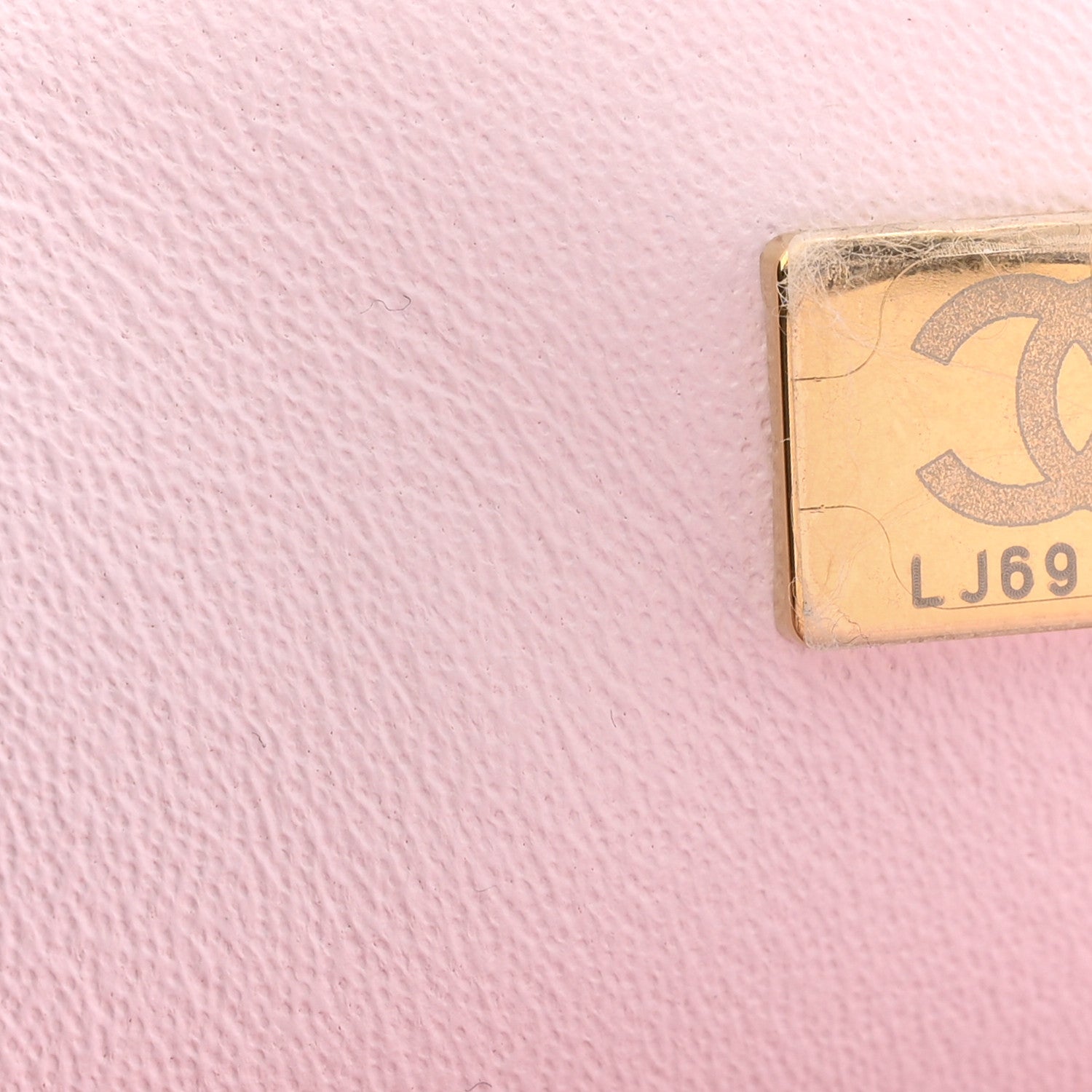 Chanel Lambskin Quilted Mini Top Handle Rectangular Flap Light Pink