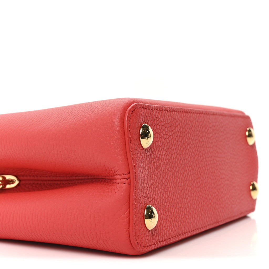 Louis Vuitton LV X TM Taurillon Cerises Capucines BB Rouge