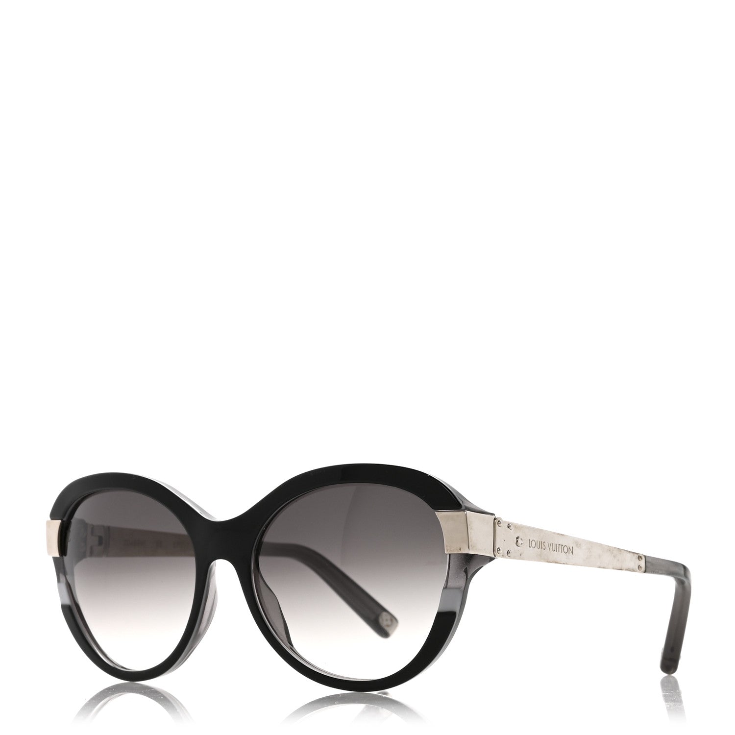 Louis Vuitton Acetate Petit Soupcon Cat Eye Sunglasses Z0489W Black