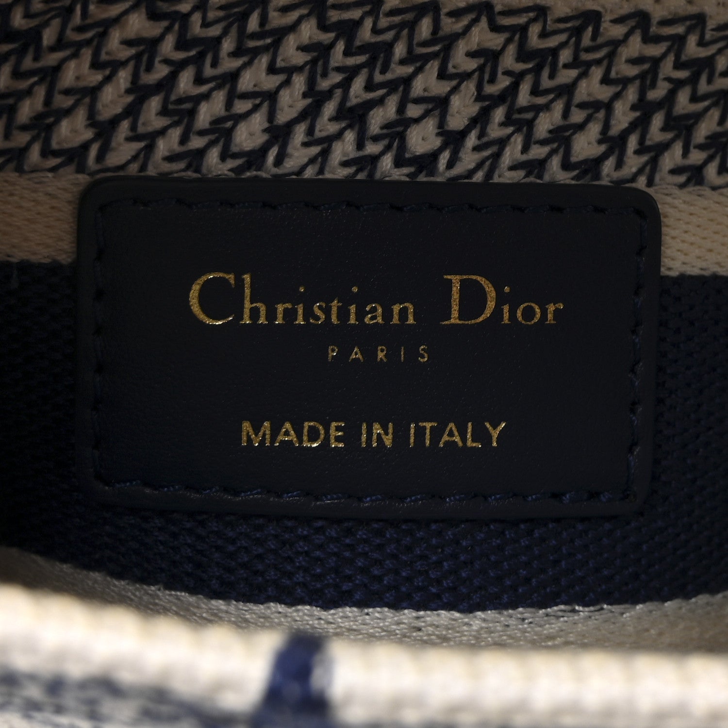 Christian Dior Canvas Reverse Embroidered Rêve d'Infini Medium Lady D-Lite Blue Multicolor