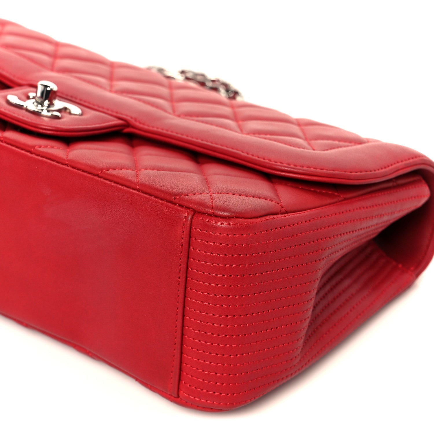 Chanel Lambskin Medium Coco Rider Flap Red