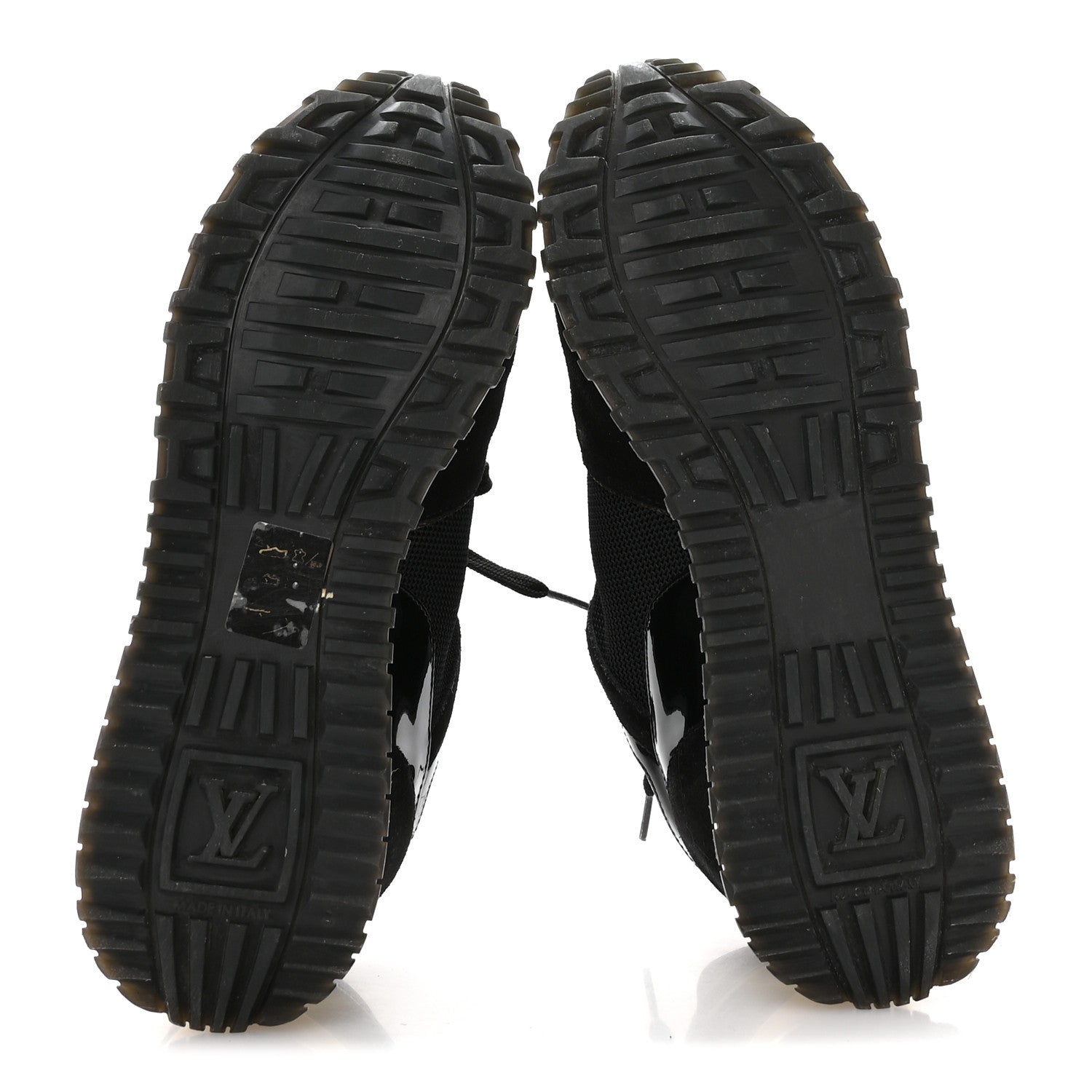 Louis Vuitton Suede Monogram Run Away Sneakers 36.5 Black