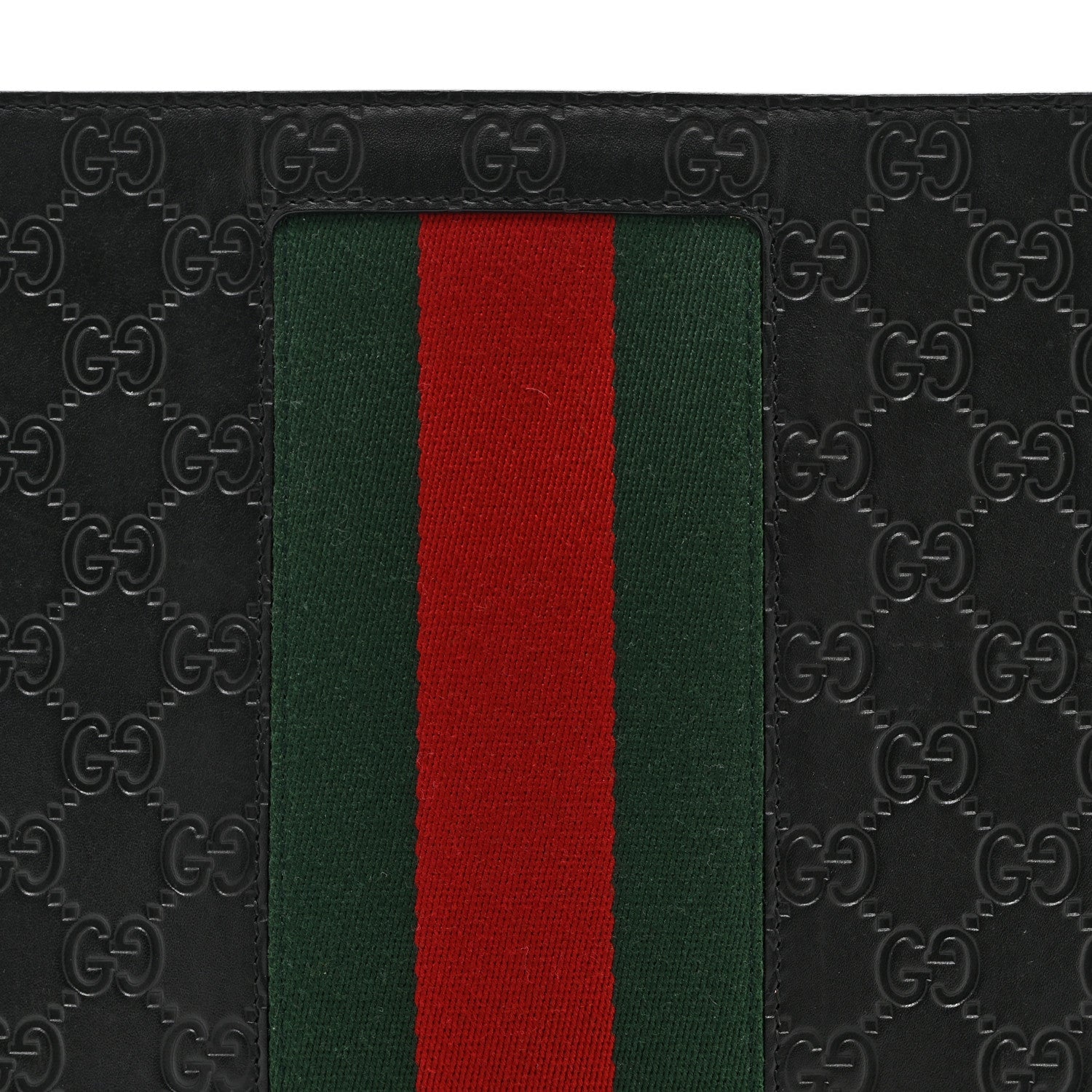 Gucci Guccissima Signature Web New Web Cosmetic Case Black