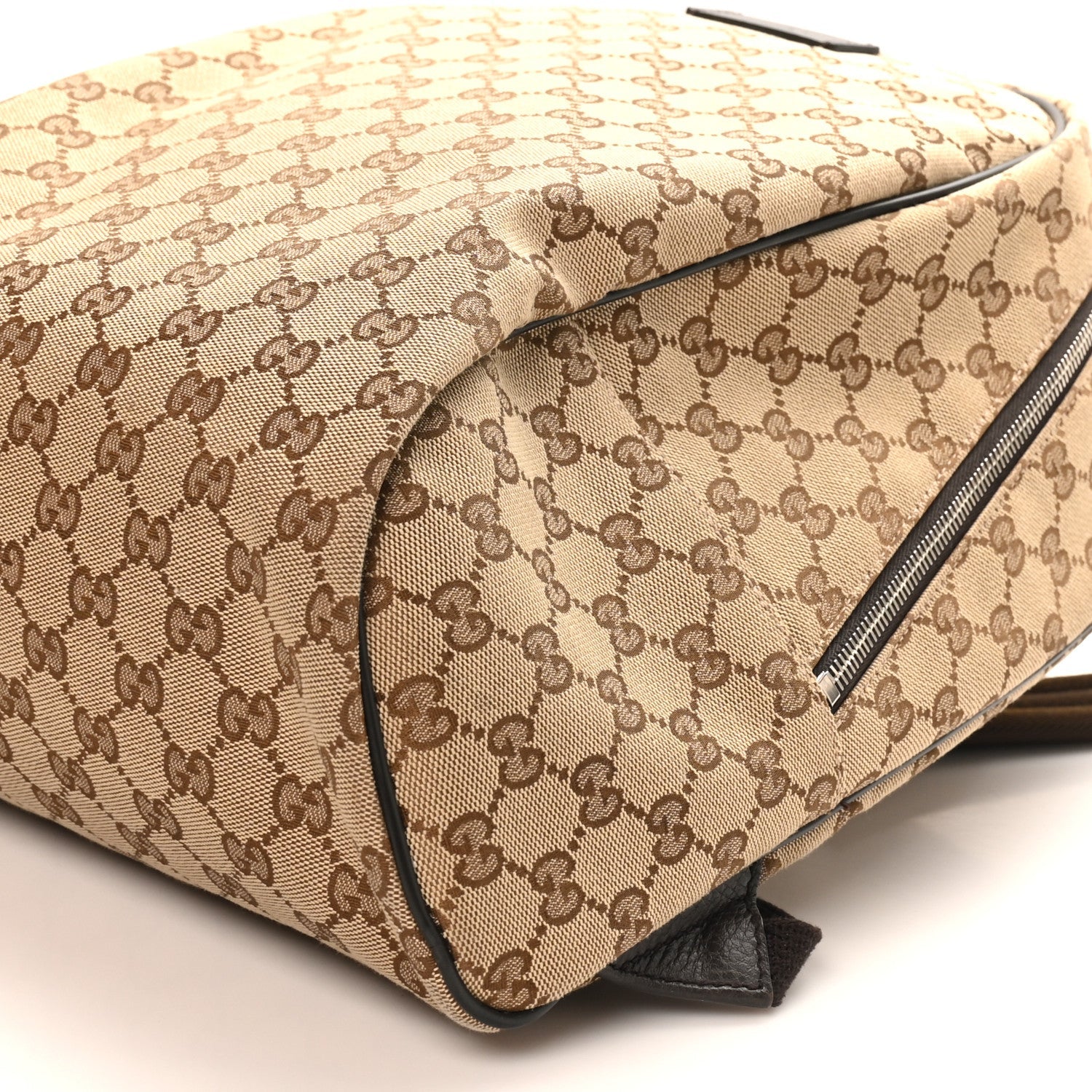 Gucci Monogram Travel Backpack Dark Brown