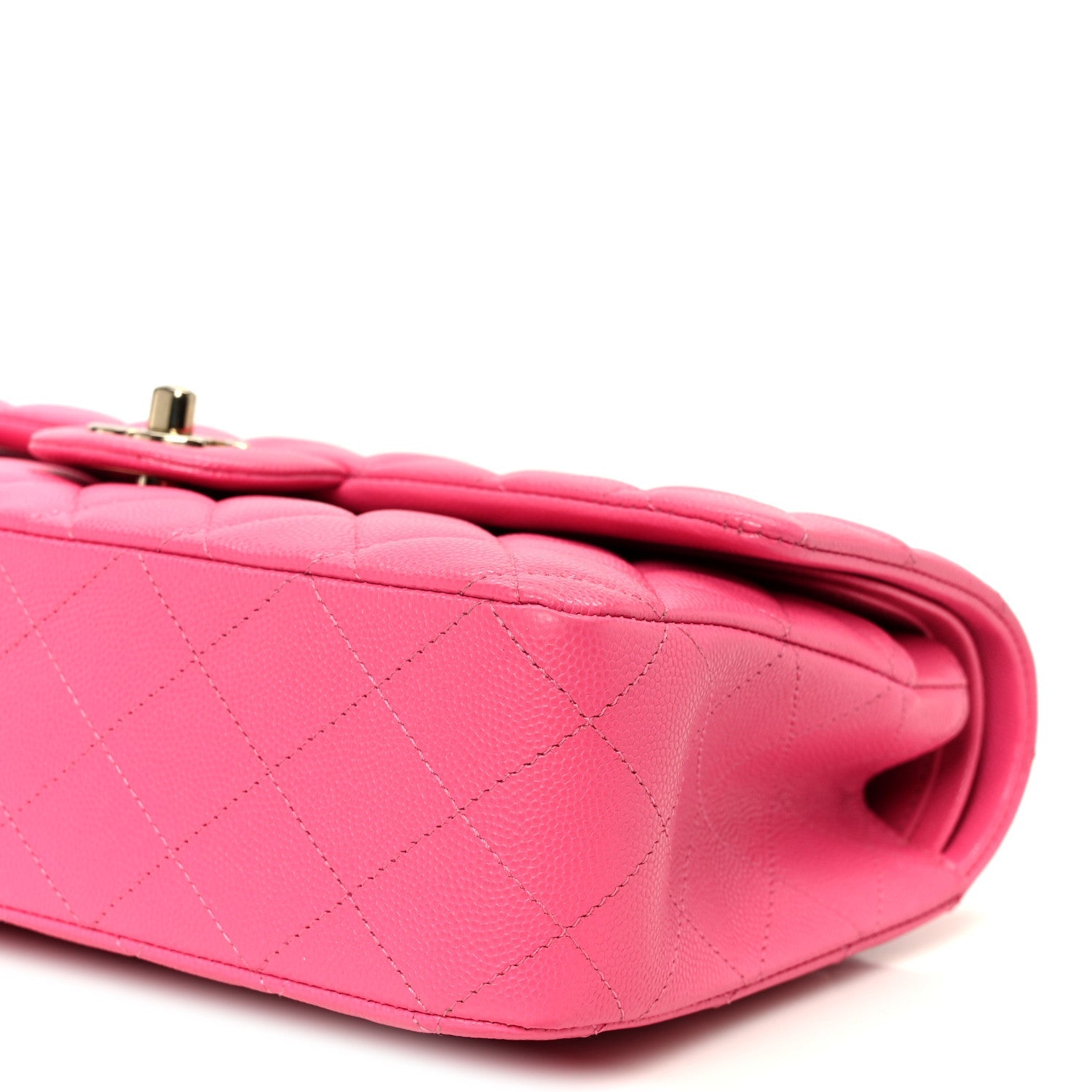 Chanel Caviar Quilted Medium Double Flap Pink