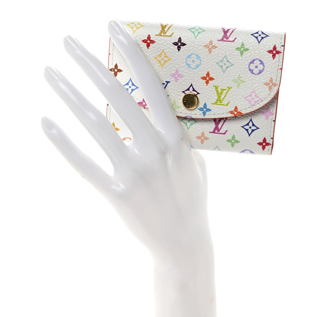 Louis Vuitton LV X TM Monogram Multicolor Rosalie Coin Purse White Kawaii Pink