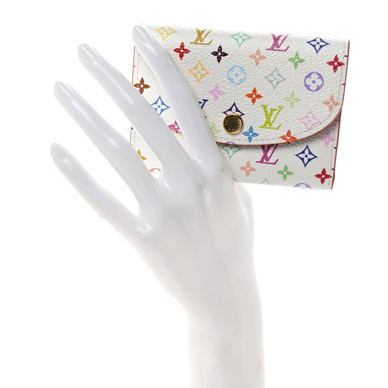 Louis Vuitton LV X TM Monogram Multicolor Rosalie Coin Purse White Kawaii Pink