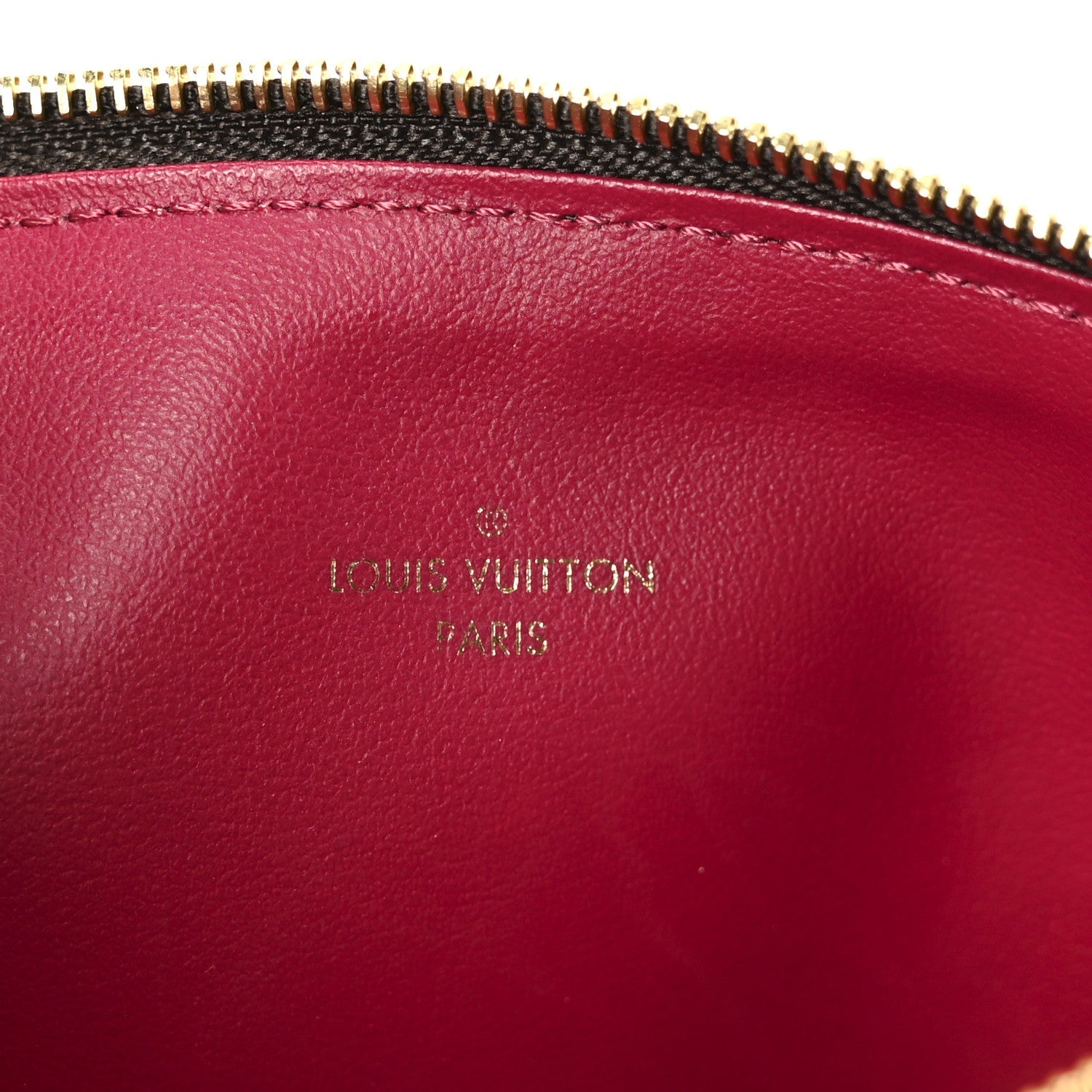 Louis Vuitton Monogram Pochette Felicie Chain Wallet Fuchsia