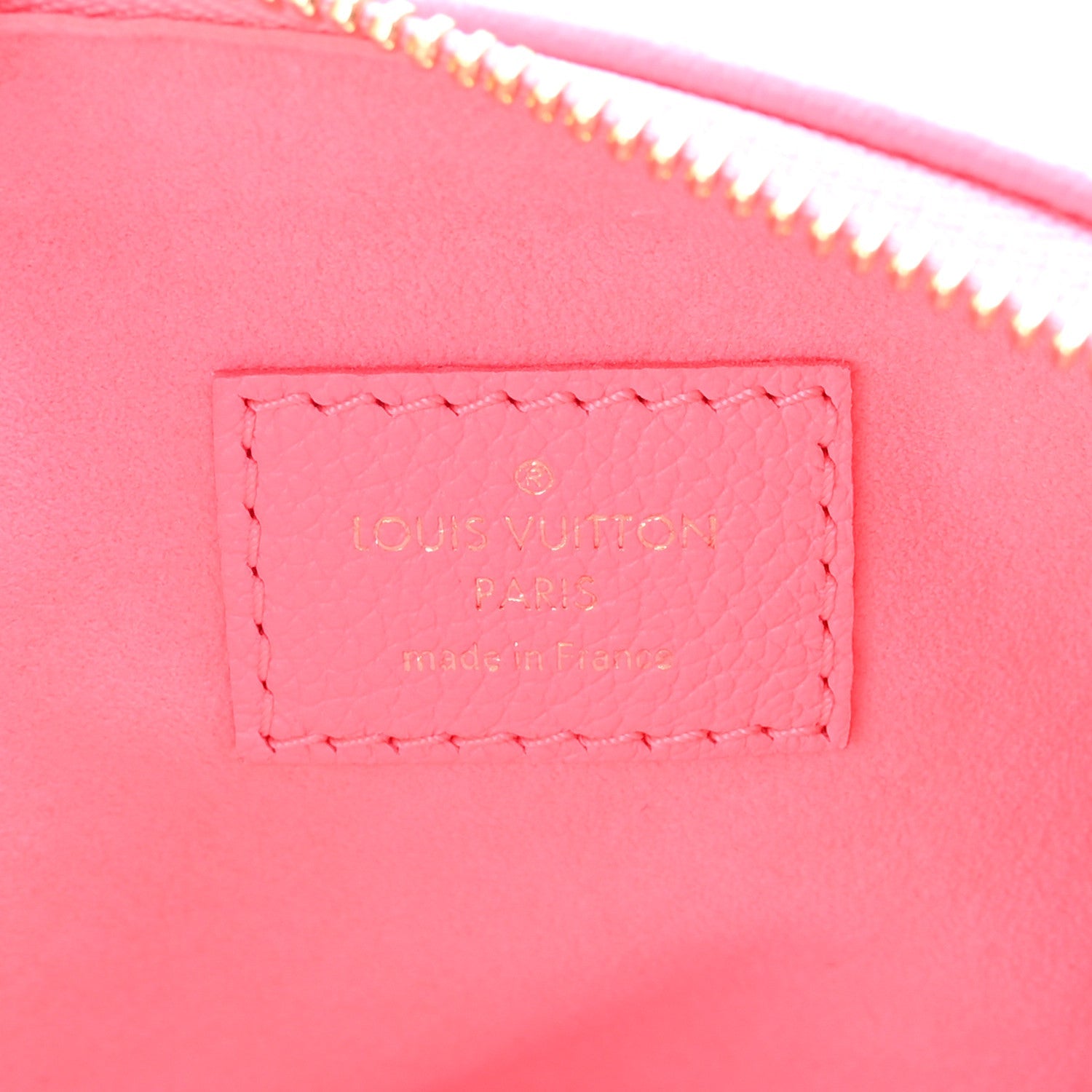 Louis Vuitton Calfskin Embossed Monogram Coussin BB Rose Fluo