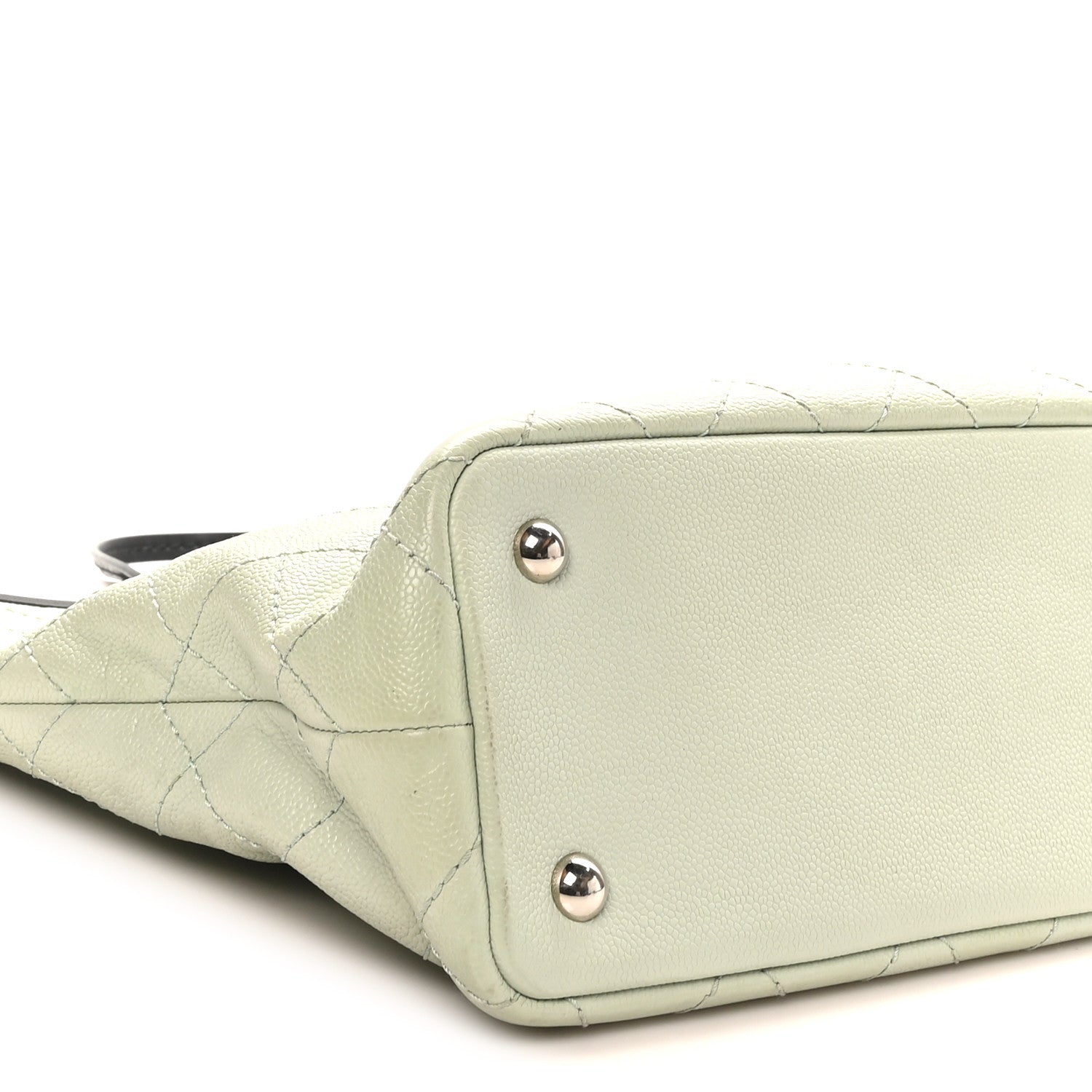 Chanel Grained Calfskin Shopping Fever Tote Green