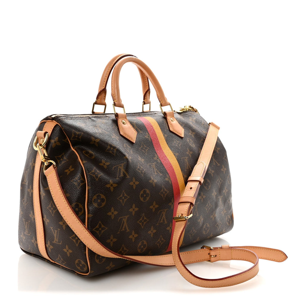 Louis Vuitton Monogram My LV Heritage Speedy Bandouliere 35 Jaune Rouge
