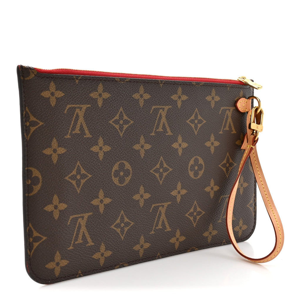 Louis Vuitton Monogram Neverfull MM GM Pochette Cherry