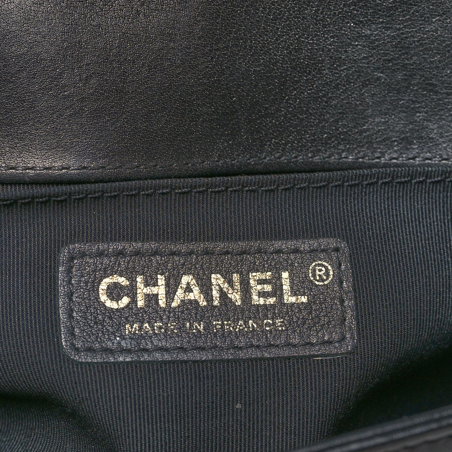 Chanel Calfskin Chevron Quilted Small Boy Flap Black