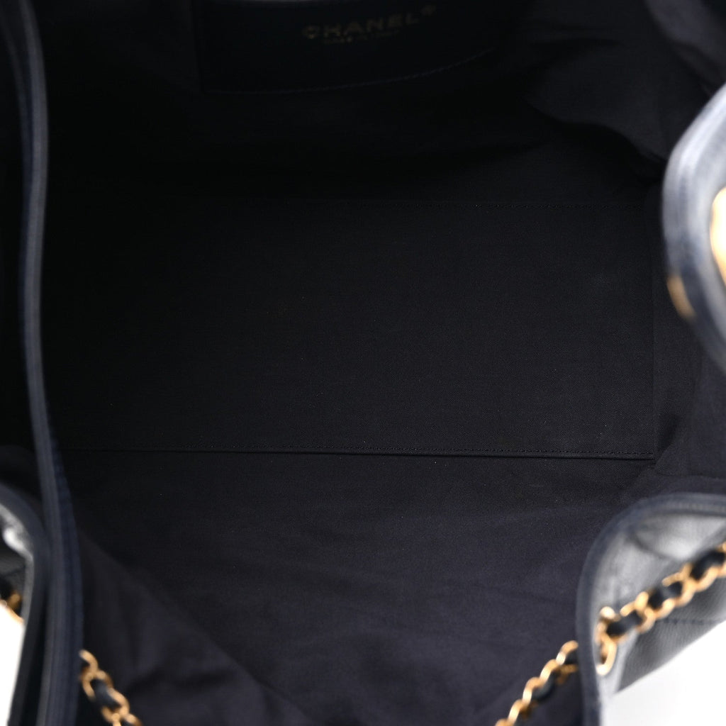 Chanel Caviar Quilted Medium Chanel 25 Handbag Dark Navy