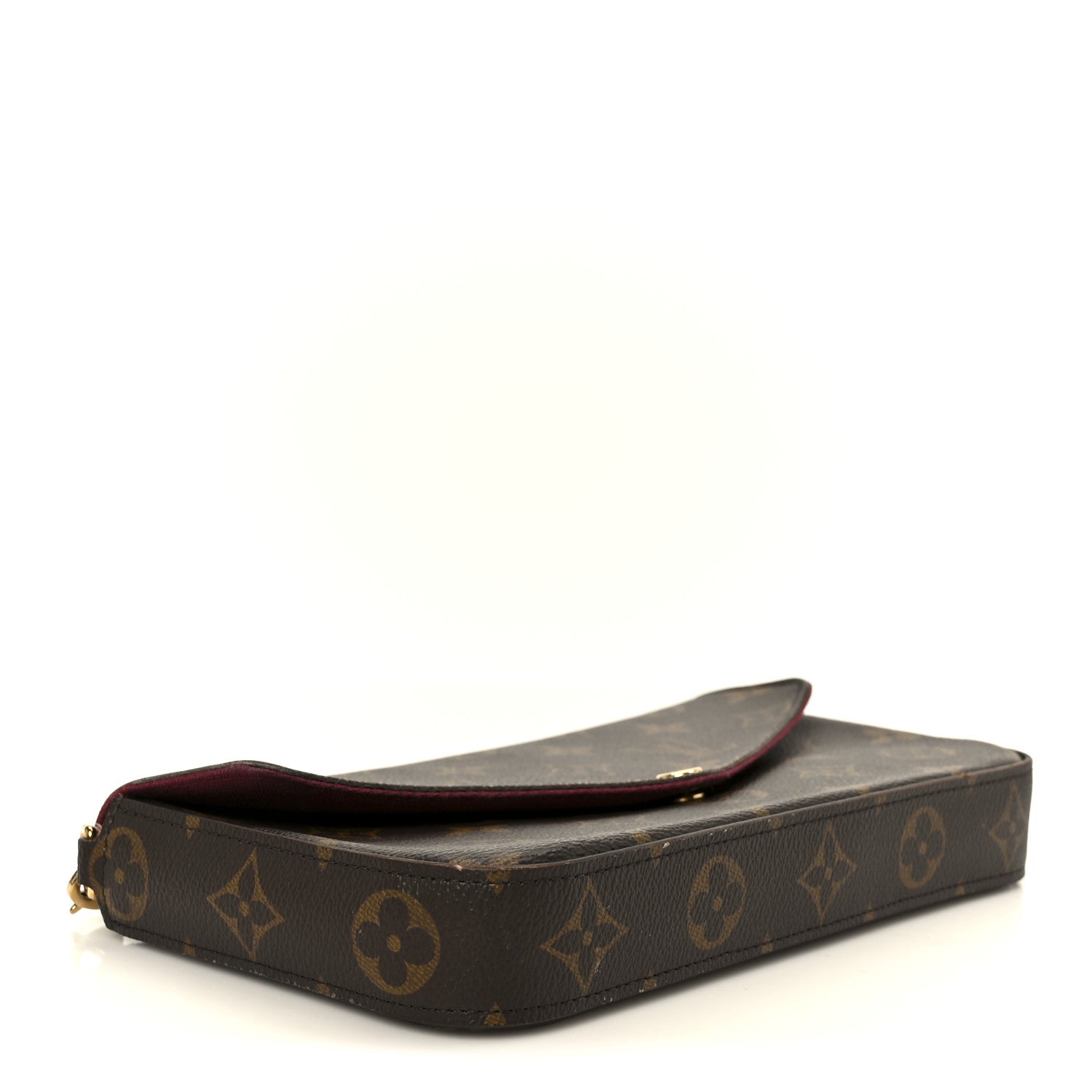 Louis Vuitton Monogram Pochette Felicie Chain Wallet Fuchsia