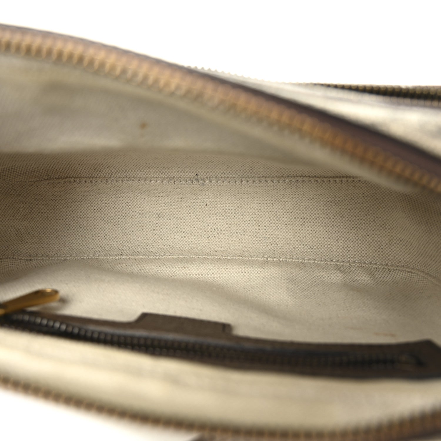 Gucci GG Supreme Monogram Textured Dollar Calfskin Web Small Ophidia Convertible Shoulder Bag Beige Ebony New Acero