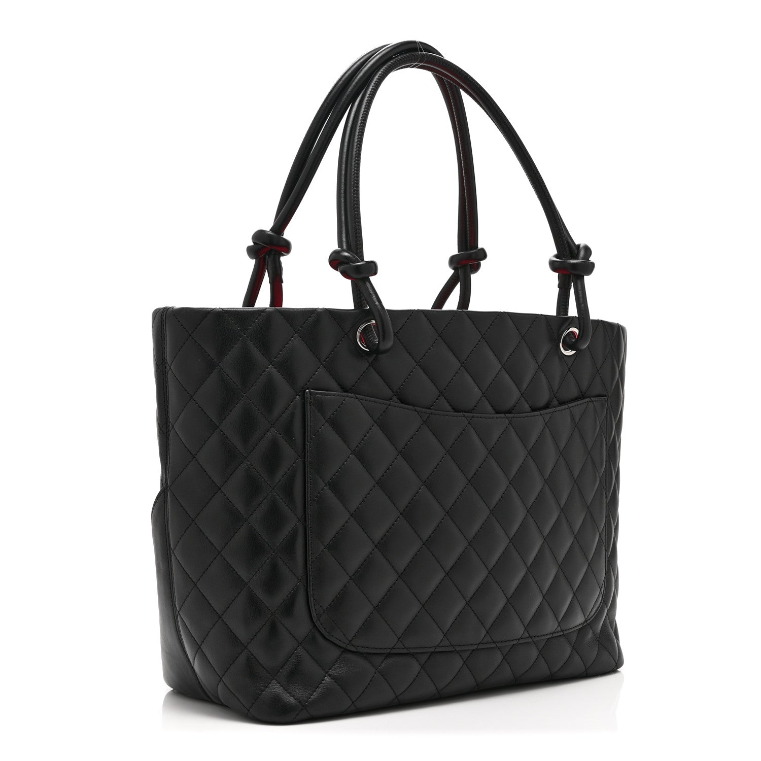 Chanel Calfskin Quilted Large Cambon Tote Black