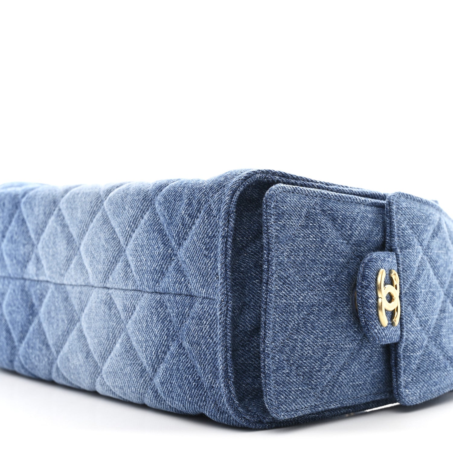 Chanel Washed Denim Quilted Mini Chanel 25 Handbag Blue