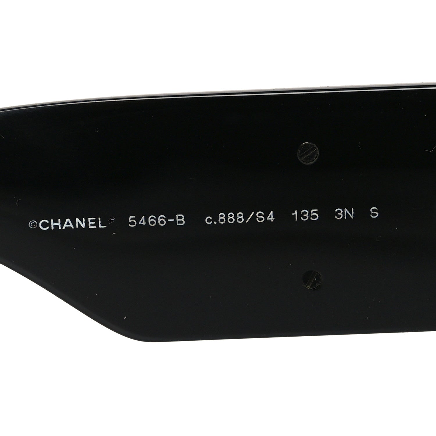 Acetate Crystal CC Shield Sunglasses 5466-B Black