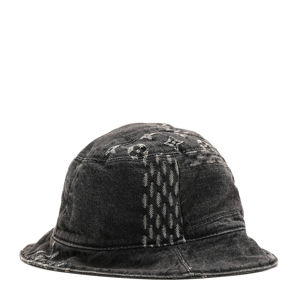 Louis Vuitton x NIGO Monogram Giant Denim Giant Damier Wave Sun Hat 60 Gray
