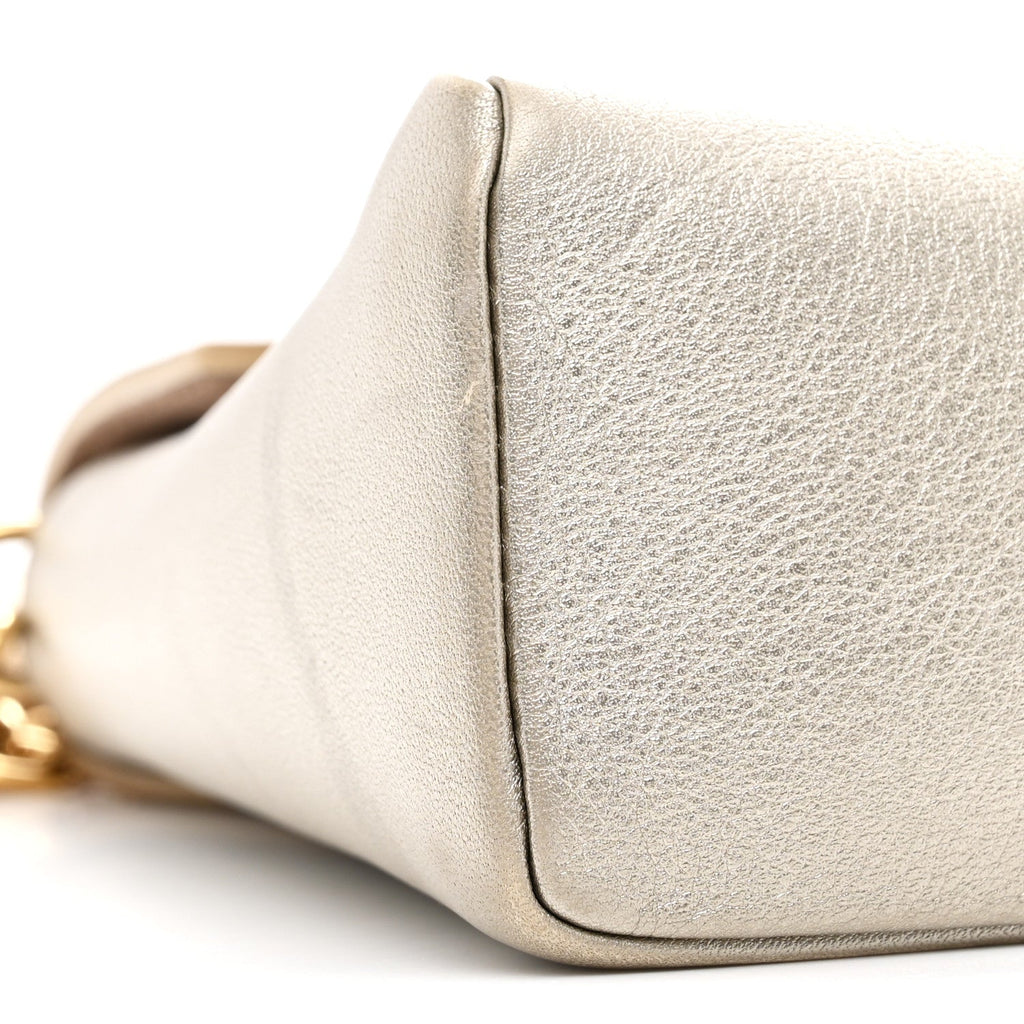 Louis Vuitton Metallic Calfskin Love Note Gold Silver