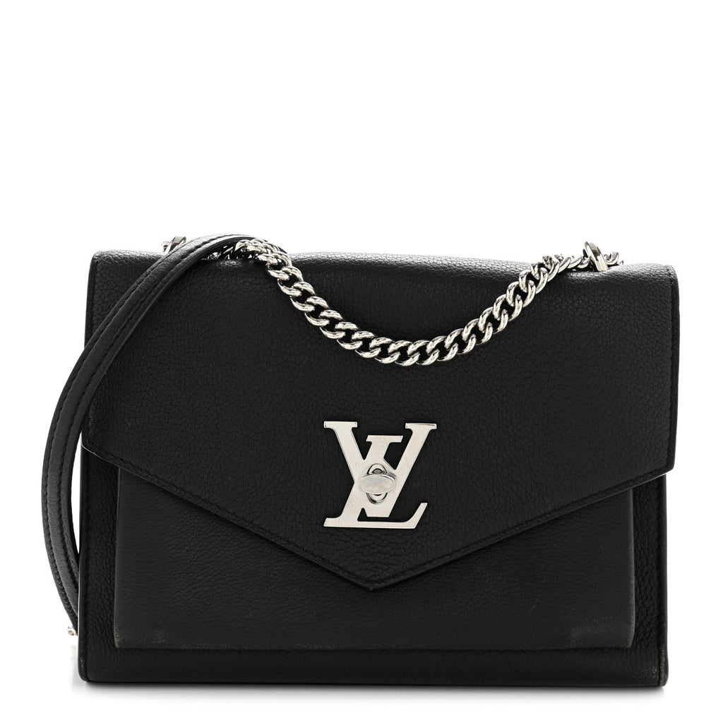 Louis Vuitton Soft Calfskin My Lockme Chain Bag BB Black