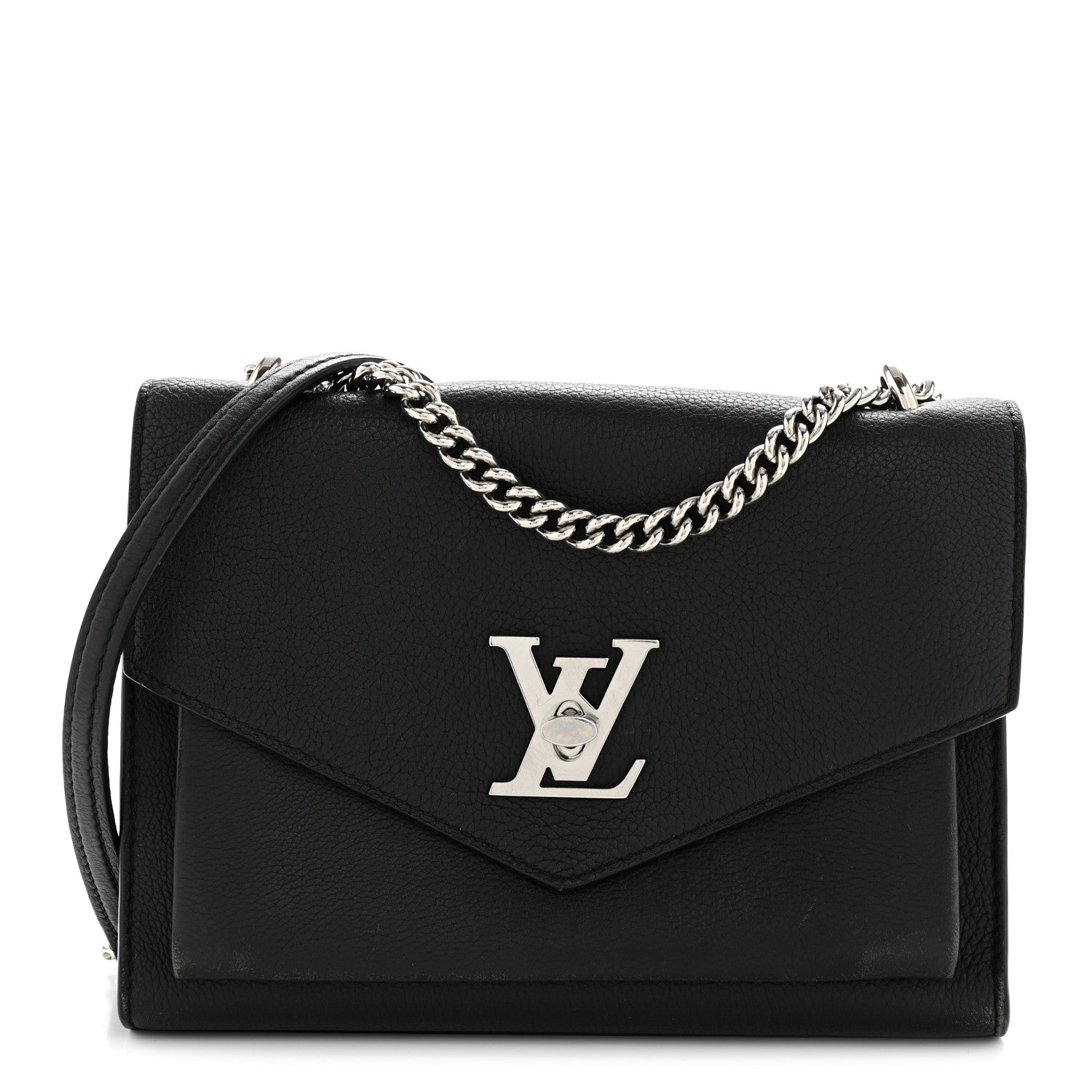 Louis Vuitton Soft Calfskin My Lockme Chain Bag BB Black