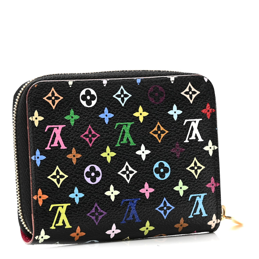 Louis Vuitton Monogram Multicolor Zippy Coin Purse Black Grenade