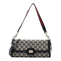 Gucci GG Monogram Small Luce Shoulder Bag Beige Blue
