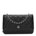 Chanel Caviar Quilted Wallet on Chain WOC Black